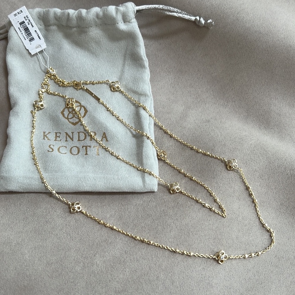 Kendra Scott Rue long strand necklace. NWT.